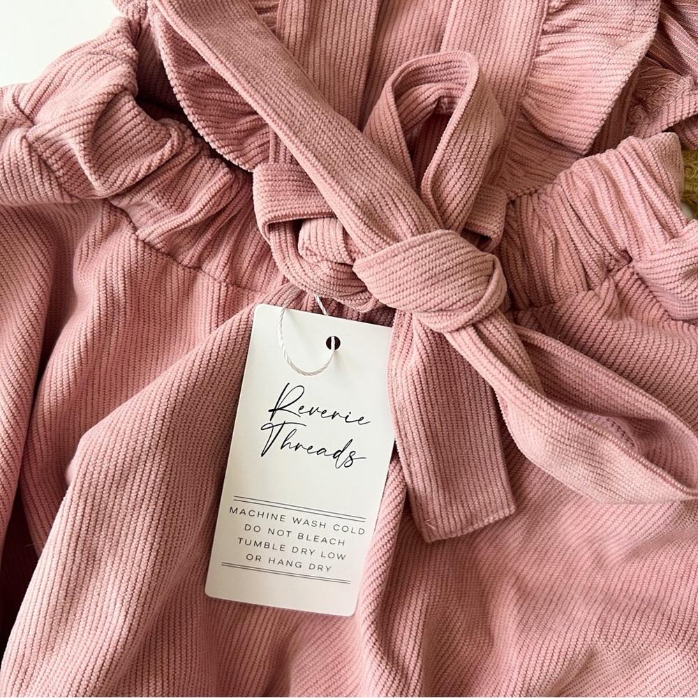 Reverie Threads Cassia Pink Corduroy Dress - Picture 5 of 6